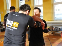 Krav Maga Legnica egzaminy na stopień G G weekend z Jackiem Walczakiem Adam Grzeziółkowski Krav mag kids Legnica trening Perosnlany lca strzelanie Lubin (22)