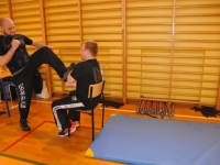 Krav Maga Legnica egzaminy na stopień G G weekend z Jackiem Walczakiem Adam Grzeziółkowski Krav mag kids Legnica trening Perosnlany lca strzelanie Lubin (34)