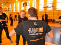Krav Maga Legnica egzaminy na stopień G G weekend z Jackiem Walczakiem Adam Grzeziółkowski Krav mag kids Legnica trening Perosnlany lca strzelanie Lubin (41)