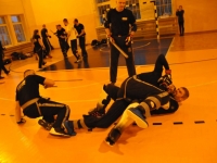 Krav Maga Legnica egzaminy na stopień G G weekend z Jackiem Walczakiem Adam Grzeziółkowski Krav mag kids Legnica trening Perosnlany lca strzelanie Lubin (71)