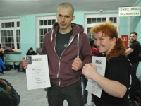 Krav Maga Legnica egzaminy na stopień G G weekend z Jackiem Walczakiem Adam Grzeziółkowski Krav mag kids Legnica trening Perosnlany lca strzelanie Lubin (89)